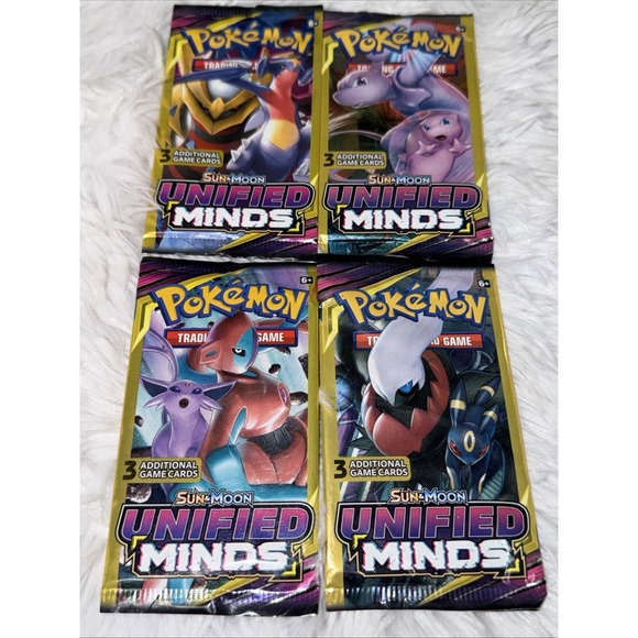 Pokemon TCG: Sun and Moon Unified Minds Booster Pack Factory Sealed Pokemon TCG: Sun and Moon Unified Minds Booster Pack Factory Sealed